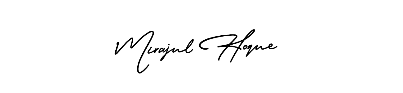 Design your own signature with our free online signature maker. With this signature software, you can create a handwritten (AmerikaSignatureDemo-Regular) signature for name Mirajul Hoque. Mirajul Hoque signature style 3 images and pictures png