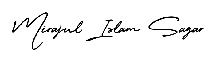 Try this chic Mirajul Islam Sagar handwritten sign style. Using AmerikaSignatureDemo-Regular font elements, it gives your name a sleek, memorable identity. Mirajul Islam Sagar signature style 3 images and pictures png
