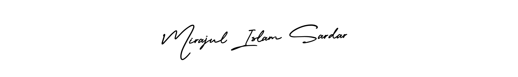Use a signature maker to create a handwritten signature online. With this signature software, you can design (AmerikaSignatureDemo-Regular) your own signature for name Mirajul Islam Sardar. Mirajul Islam Sardar signature style 3 images and pictures png