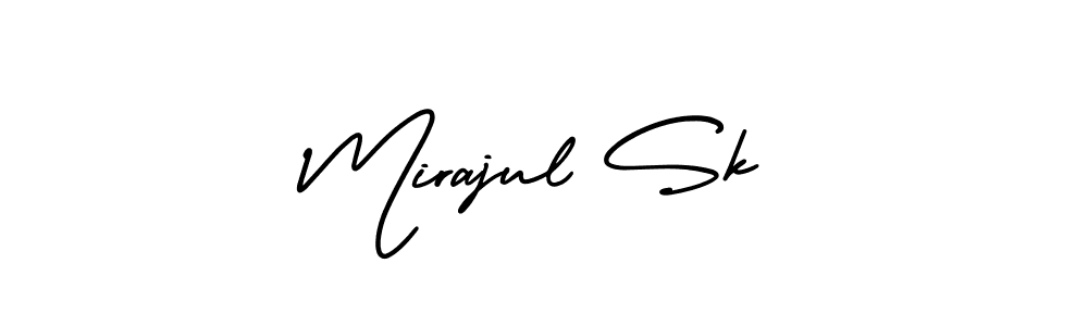 How to make Mirajul Sk signature? AmerikaSignatureDemo-Regular is a professional autograph style. Create handwritten signature for Mirajul Sk name. Mirajul Sk signature style 3 images and pictures png