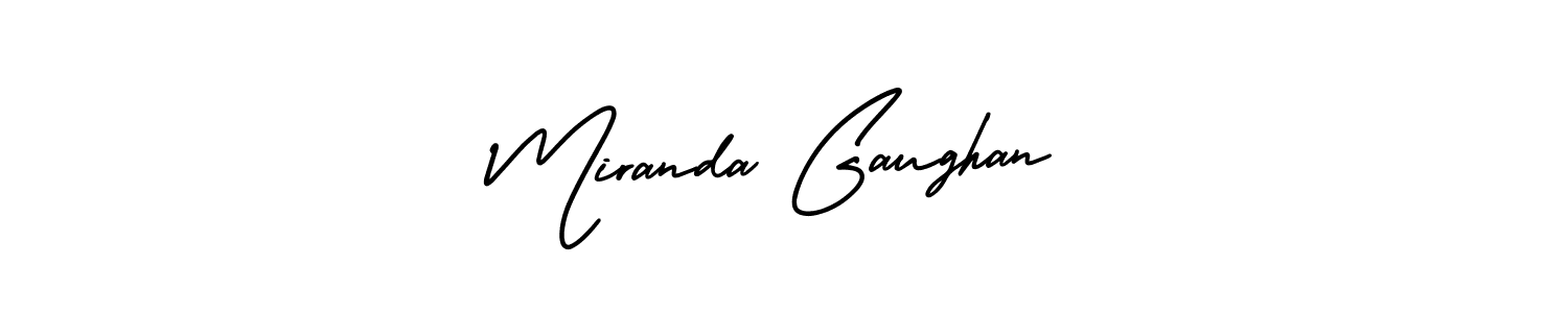 if you are searching for the best signature style for your name Miranda Gaughan. so please give up your signature search. here we have designed multiple signature styles  using AmerikaSignatureDemo-Regular. Miranda Gaughan signature style 3 images and pictures png