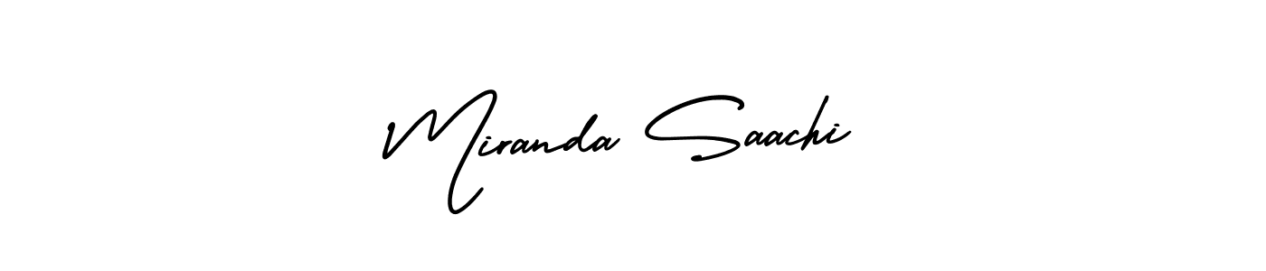 Make a beautiful signature design for name Miranda Saachi. Use this online signature maker to create a handwritten signature for free. Miranda Saachi signature style 3 images and pictures png