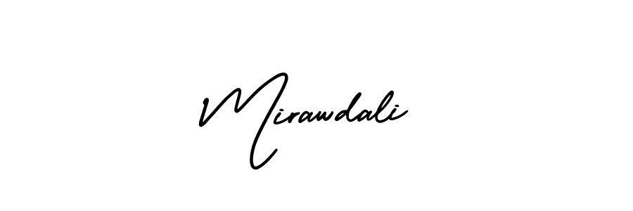 Make a beautiful signature design for name Mirawdali. With this signature (AmerikaSignatureDemo-Regular) style, you can create a handwritten signature for free. Mirawdali signature style 3 images and pictures png