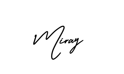 The best way (AmerikaSignatureDemo-Regular) to make a short signature is to pick only two or three words in your name. The name Miray include a total of six letters. For converting this name. Miray signature style 3 images and pictures png