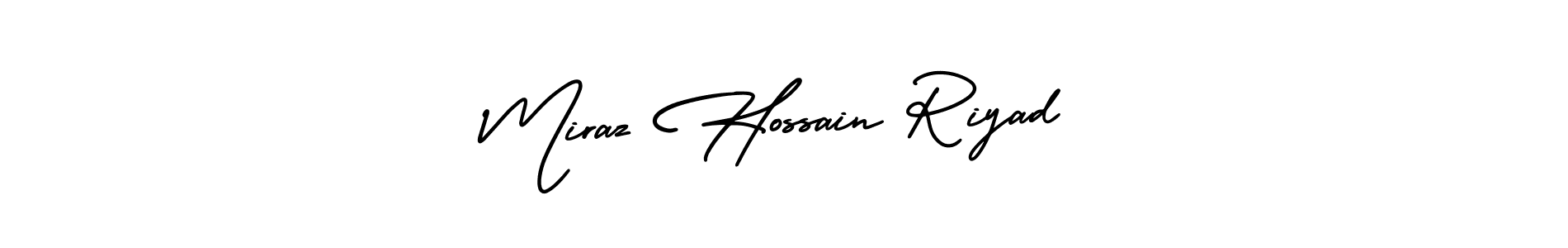 Miraz Hossain Riyad stylish signature style. Best Handwritten Sign (AmerikaSignatureDemo-Regular) for my name. Handwritten Signature Collection Ideas for my name Miraz Hossain Riyad. Miraz Hossain Riyad signature style 3 images and pictures png