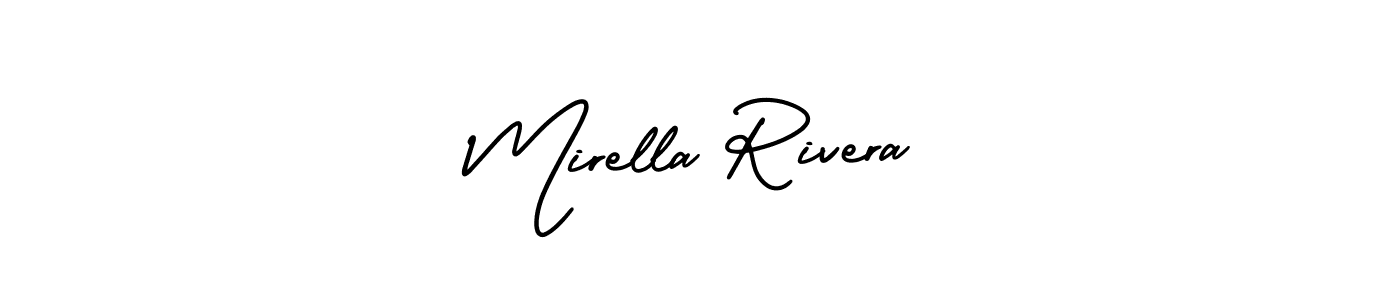 AmerikaSignatureDemo-Regular is a professional signature style that is perfect for those who want to add a touch of class to their signature. It is also a great choice for those who want to make their signature more unique. Get Mirella Rivera name to fancy signature for free. Mirella Rivera signature style 3 images and pictures png