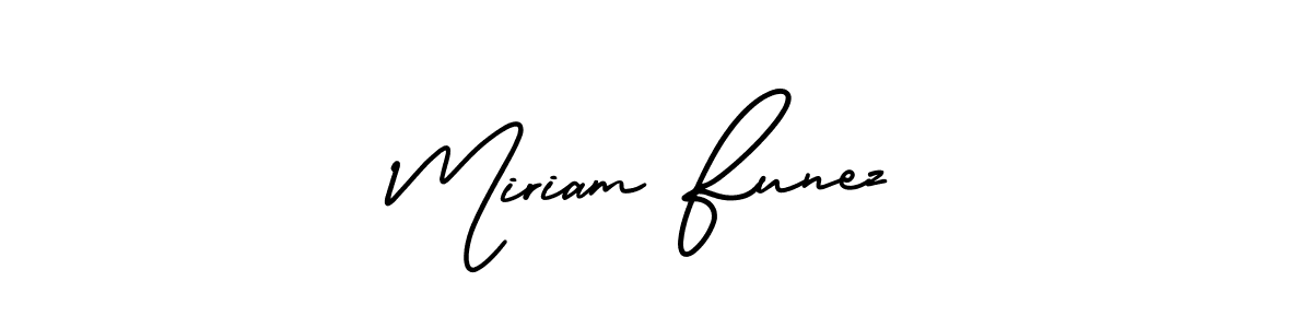 How to make Miriam Funez signature? AmerikaSignatureDemo-Regular is a professional autograph style. Create handwritten signature for Miriam Funez name. Miriam Funez signature style 3 images and pictures png