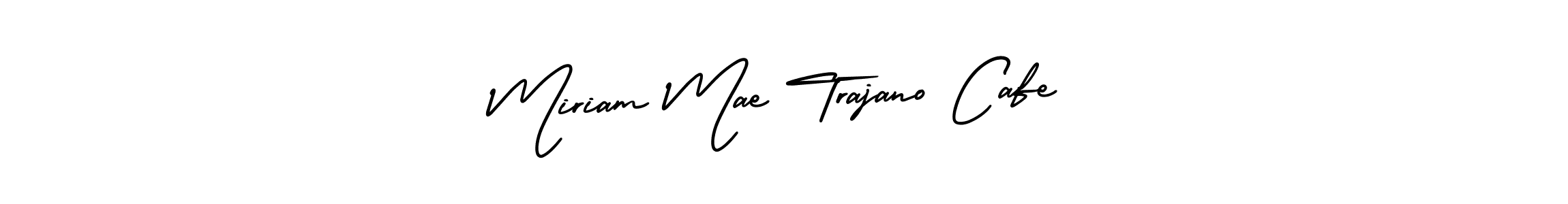 How to Draw Miriam Mae Trajano Cafe signature style? AmerikaSignatureDemo-Regular is a latest design signature styles for name Miriam Mae Trajano Cafe. Miriam Mae Trajano Cafe signature style 3 images and pictures png