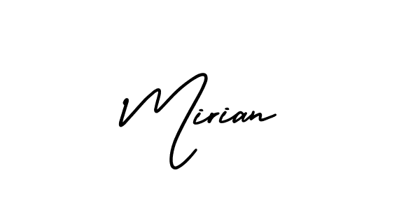Best and Professional Signature Style for Mirian. AmerikaSignatureDemo-Regular Best Signature Style Collection. Mirian signature style 3 images and pictures png