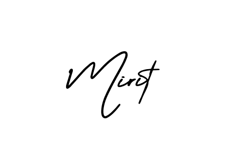 Check out images of Autograph of Mirit name. Actor Mirit Signature Style. AmerikaSignatureDemo-Regular is a professional sign style online. Mirit signature style 3 images and pictures png