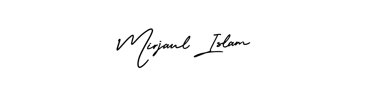 AmerikaSignatureDemo-Regular is a professional signature style that is perfect for those who want to add a touch of class to their signature. It is also a great choice for those who want to make their signature more unique. Get Mirjaul Islam name to fancy signature for free. Mirjaul Islam signature style 3 images and pictures png