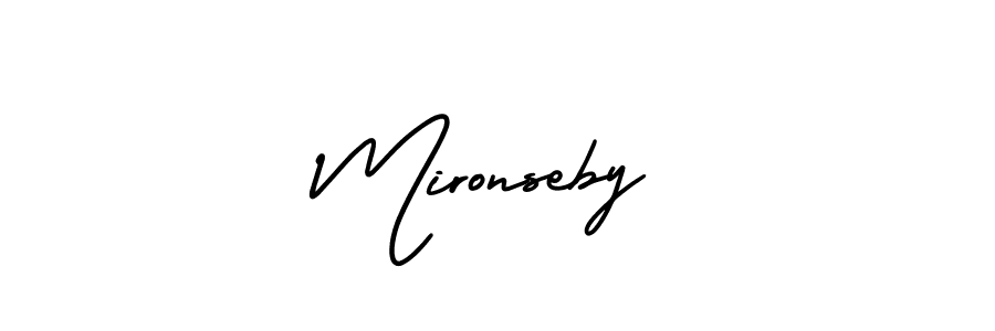 Design your own signature with our free online signature maker. With this signature software, you can create a handwritten (AmerikaSignatureDemo-Regular) signature for name Mironseby. Mironseby signature style 3 images and pictures png