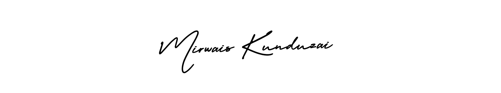 Design your own signature with our free online signature maker. With this signature software, you can create a handwritten (AmerikaSignatureDemo-Regular) signature for name Mirwais Kunduzai. Mirwais Kunduzai signature style 3 images and pictures png