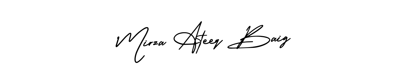 Check out images of Autograph of Mirza Ateeq Baig name. Actor Mirza Ateeq Baig Signature Style. AmerikaSignatureDemo-Regular is a professional sign style online. Mirza Ateeq Baig signature style 3 images and pictures png