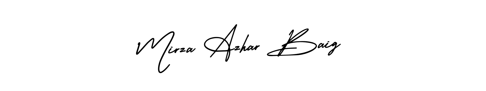 Make a beautiful signature design for name Mirza Azhar Baig. Use this online signature maker to create a handwritten signature for free. Mirza Azhar Baig signature style 3 images and pictures png