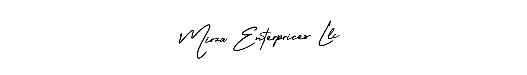 It looks lik you need a new signature style for name Mirza Enterprices Llc. Design unique handwritten (AmerikaSignatureDemo-Regular) signature with our free signature maker in just a few clicks. Mirza Enterprices Llc signature style 3 images and pictures png