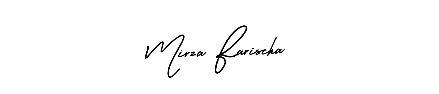 How to make Mirza Farischa signature? AmerikaSignatureDemo-Regular is a professional autograph style. Create handwritten signature for Mirza Farischa name. Mirza Farischa signature style 3 images and pictures png