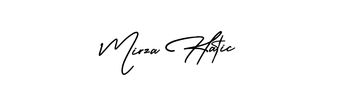 Here are the top 10 professional signature styles for the name Mirza Hatic. These are the best autograph styles you can use for your name. Mirza Hatic signature style 3 images and pictures png