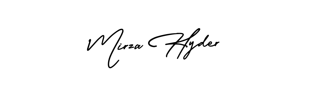 AmerikaSignatureDemo-Regular is a professional signature style that is perfect for those who want to add a touch of class to their signature. It is also a great choice for those who want to make their signature more unique. Get Mirza Hyder name to fancy signature for free. Mirza Hyder signature style 3 images and pictures png