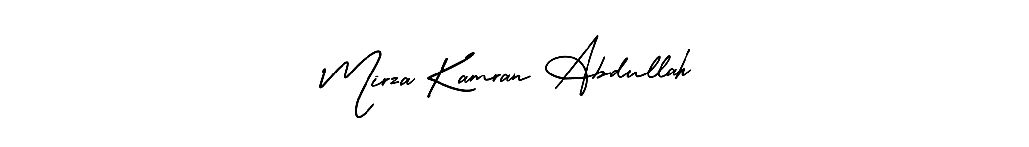 It looks lik you need a new signature style for name Mirza Kamran Abdullah. Design unique handwritten (AmerikaSignatureDemo-Regular) signature with our free signature maker in just a few clicks. Mirza Kamran Abdullah signature style 3 images and pictures png