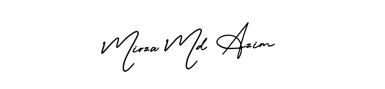 How to make Mirza Md Azim signature? AmerikaSignatureDemo-Regular is a professional autograph style. Create handwritten signature for Mirza Md Azim name. Mirza Md Azim signature style 3 images and pictures png