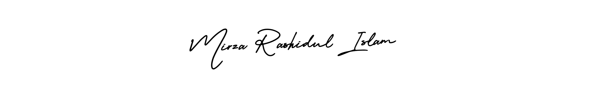 This is the best signature style for the Mirza Rashidul Islam name. Also you like these signature font (AmerikaSignatureDemo-Regular). Mix name signature. Mirza Rashidul Islam signature style 3 images and pictures png