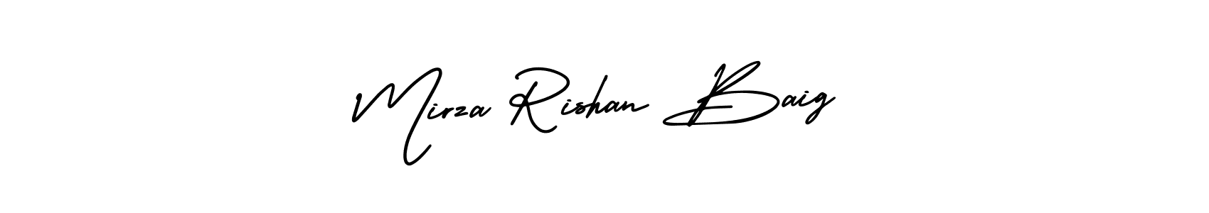 Also we have Mirza Rishan Baig name is the best signature style. Create professional handwritten signature collection using AmerikaSignatureDemo-Regular autograph style. Mirza Rishan Baig signature style 3 images and pictures png