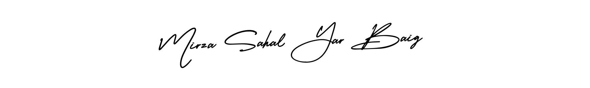 Make a short Mirza Sahal Yar Baig signature style. Manage your documents anywhere anytime using AmerikaSignatureDemo-Regular. Create and add eSignatures, submit forms, share and send files easily. Mirza Sahal Yar Baig signature style 3 images and pictures png
