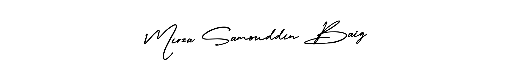 Best and Professional Signature Style for Mirza Samsuddin Baig. AmerikaSignatureDemo-Regular Best Signature Style Collection. Mirza Samsuddin Baig signature style 3 images and pictures png