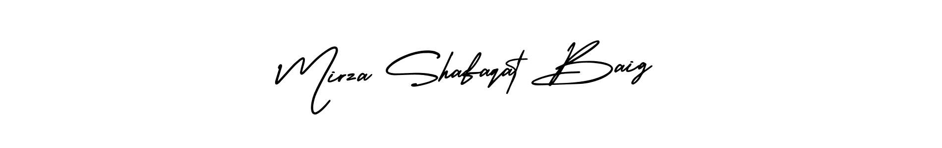 Also You can easily find your signature by using the search form. We will create Mirza Shafaqat Baig name handwritten signature images for you free of cost using AmerikaSignatureDemo-Regular sign style. Mirza Shafaqat Baig signature style 3 images and pictures png