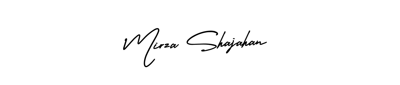 Also You can easily find your signature by using the search form. We will create Mirza Shajahan name handwritten signature images for you free of cost using AmerikaSignatureDemo-Regular sign style. Mirza Shajahan signature style 3 images and pictures png
