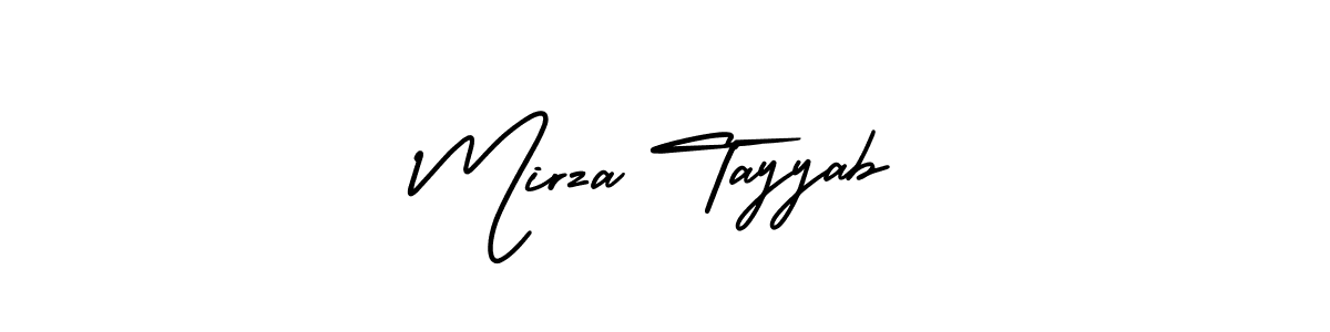 if you are searching for the best signature style for your name Mirza Tayyab. so please give up your signature search. here we have designed multiple signature styles  using AmerikaSignatureDemo-Regular. Mirza Tayyab signature style 3 images and pictures png