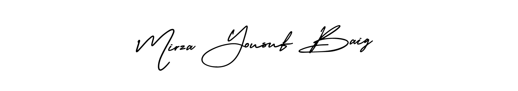 It looks lik you need a new signature style for name Mirza Yousuf Baig. Design unique handwritten (AmerikaSignatureDemo-Regular) signature with our free signature maker in just a few clicks. Mirza Yousuf Baig signature style 3 images and pictures png