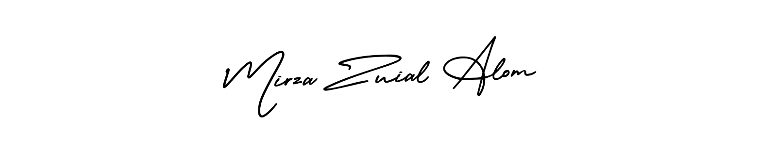 Make a short Mirza Zuial Alom signature style. Manage your documents anywhere anytime using AmerikaSignatureDemo-Regular. Create and add eSignatures, submit forms, share and send files easily. Mirza Zuial Alom signature style 3 images and pictures png