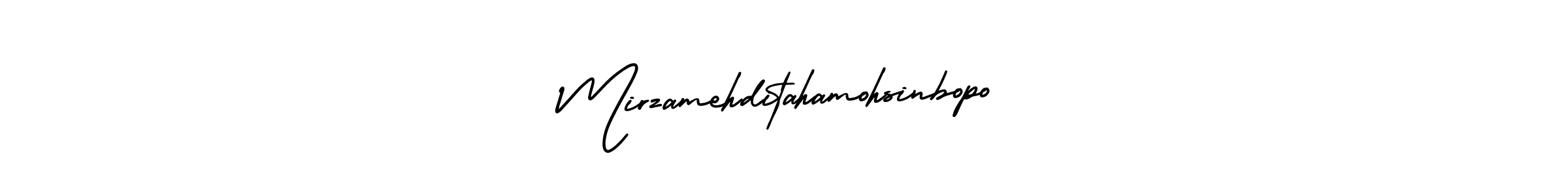 Check out images of Autograph of Mirzamehditahamohsinbopo name. Actor Mirzamehditahamohsinbopo Signature Style. AmerikaSignatureDemo-Regular is a professional sign style online. Mirzamehditahamohsinbopo signature style 3 images and pictures png