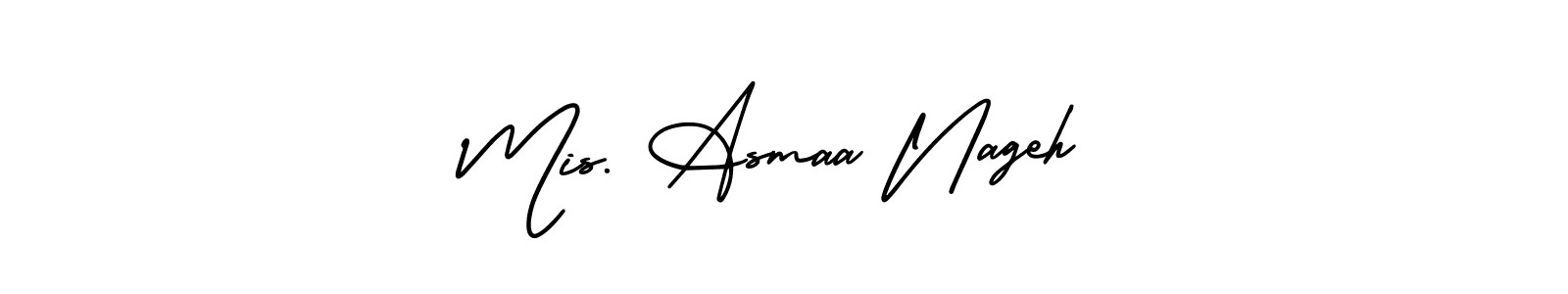 Here are the top 10 professional signature styles for the name Mis. Asmaa Nageh. These are the best autograph styles you can use for your name. Mis. Asmaa Nageh signature style 3 images and pictures png
