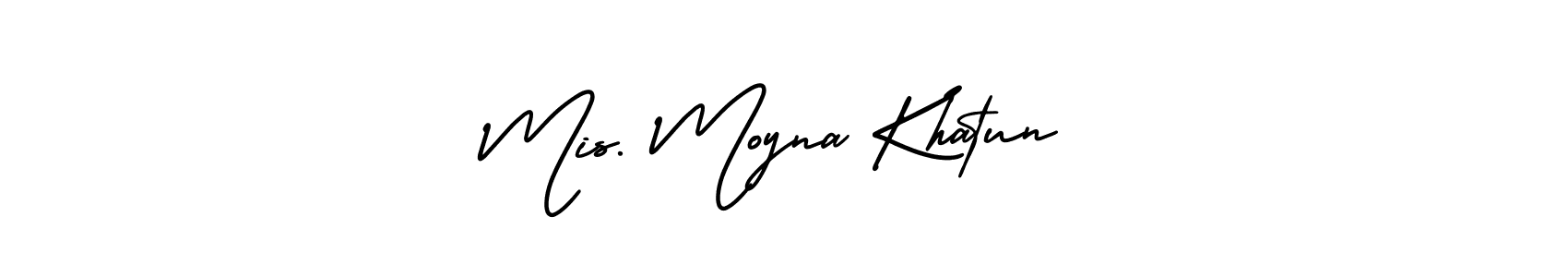 Mis. Moyna Khatun stylish signature style. Best Handwritten Sign (AmerikaSignatureDemo-Regular) for my name. Handwritten Signature Collection Ideas for my name Mis. Moyna Khatun. Mis. Moyna Khatun signature style 3 images and pictures png