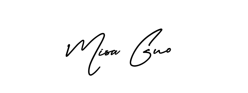 AmerikaSignatureDemo-Regular is a professional signature style that is perfect for those who want to add a touch of class to their signature. It is also a great choice for those who want to make their signature more unique. Get Misa Guo name to fancy signature for free. Misa Guo signature style 3 images and pictures png