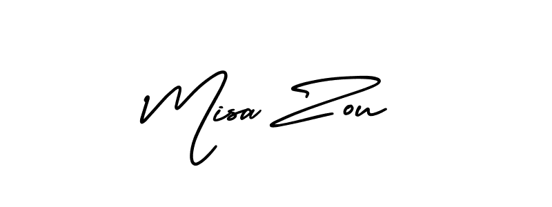 if you are searching for the best signature style for your name Misa Zou. so please give up your signature search. here we have designed multiple signature styles  using AmerikaSignatureDemo-Regular. Misa Zou signature style 3 images and pictures png