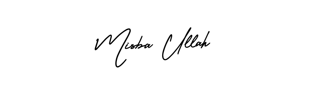 Create a beautiful signature design for name Misba Ullah. With this signature (AmerikaSignatureDemo-Regular) fonts, you can make a handwritten signature for free. Misba Ullah signature style 3 images and pictures png