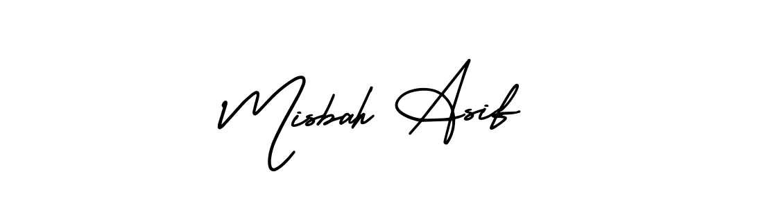 It looks lik you need a new signature style for name Misbah Asif. Design unique handwritten (AmerikaSignatureDemo-Regular) signature with our free signature maker in just a few clicks. Misbah Asif signature style 3 images and pictures png