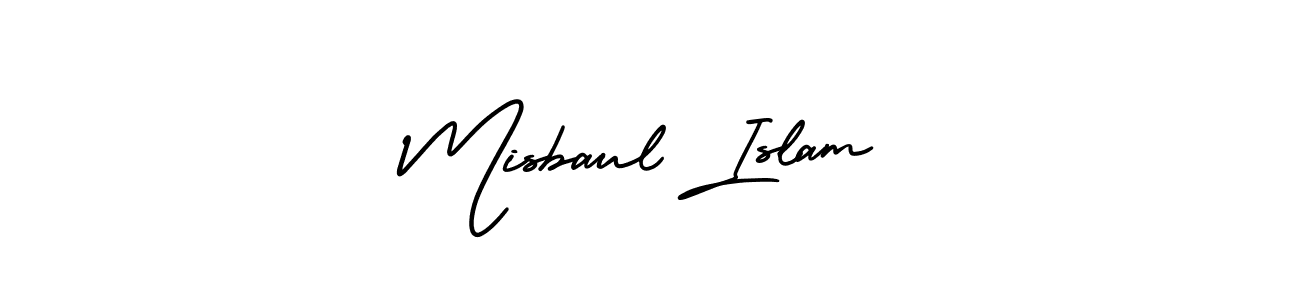 Make a beautiful signature design for name Misbaul Islam. With this signature (AmerikaSignatureDemo-Regular) style, you can create a handwritten signature for free. Misbaul Islam signature style 3 images and pictures png