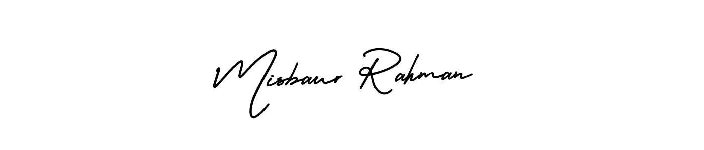 How to make Misbaur Rahman name signature. Use AmerikaSignatureDemo-Regular style for creating short signs online. This is the latest handwritten sign. Misbaur Rahman signature style 3 images and pictures png