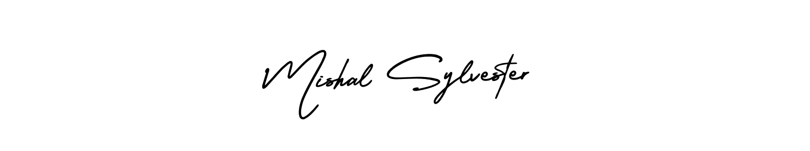 AmerikaSignatureDemo-Regular is a professional signature style that is perfect for those who want to add a touch of class to their signature. It is also a great choice for those who want to make their signature more unique. Get Mishal Sylvester name to fancy signature for free. Mishal Sylvester signature style 3 images and pictures png
