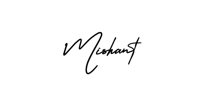 AmerikaSignatureDemo-Regular is a professional signature style that is perfect for those who want to add a touch of class to their signature. It is also a great choice for those who want to make their signature more unique. Get Mishant name to fancy signature for free. Mishant signature style 3 images and pictures png