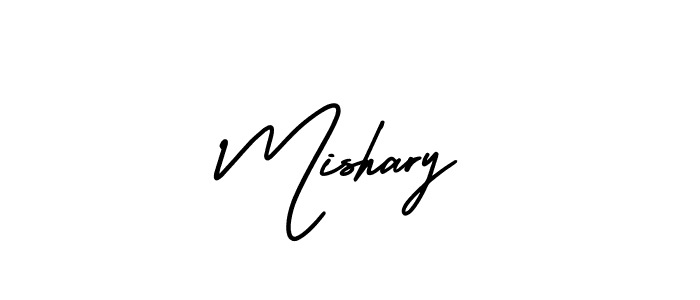 Create a beautiful signature design for name Mishary. With this signature (AmerikaSignatureDemo-Regular) fonts, you can make a handwritten signature for free. Mishary signature style 3 images and pictures png