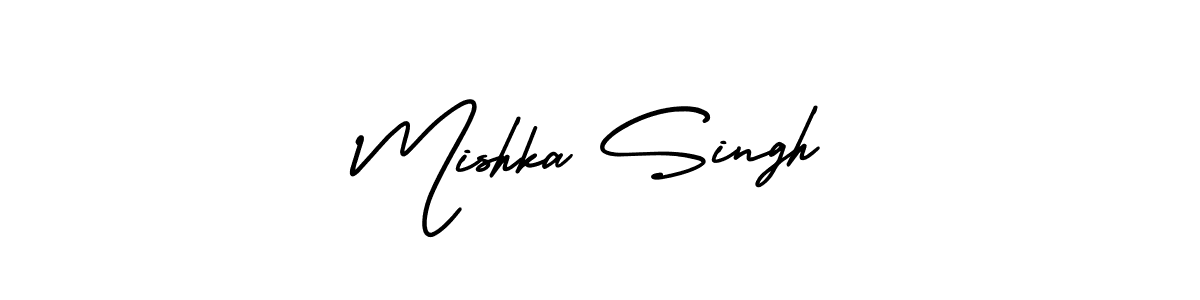 How to Draw Mishka Singh signature style? AmerikaSignatureDemo-Regular is a latest design signature styles for name Mishka Singh. Mishka Singh signature style 3 images and pictures png