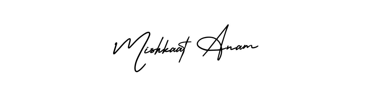 Mishkaat Anam stylish signature style. Best Handwritten Sign (AmerikaSignatureDemo-Regular) for my name. Handwritten Signature Collection Ideas for my name Mishkaat Anam. Mishkaat Anam signature style 3 images and pictures png