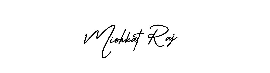 How to make Mishkat Raj signature? AmerikaSignatureDemo-Regular is a professional autograph style. Create handwritten signature for Mishkat Raj name. Mishkat Raj signature style 3 images and pictures png