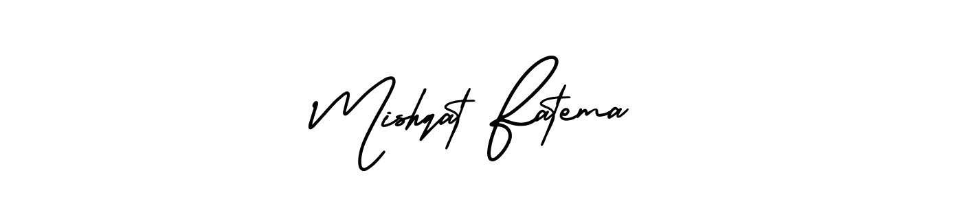 Create a beautiful signature design for name Mishqat Fatema. With this signature (AmerikaSignatureDemo-Regular) fonts, you can make a handwritten signature for free. Mishqat Fatema signature style 3 images and pictures png